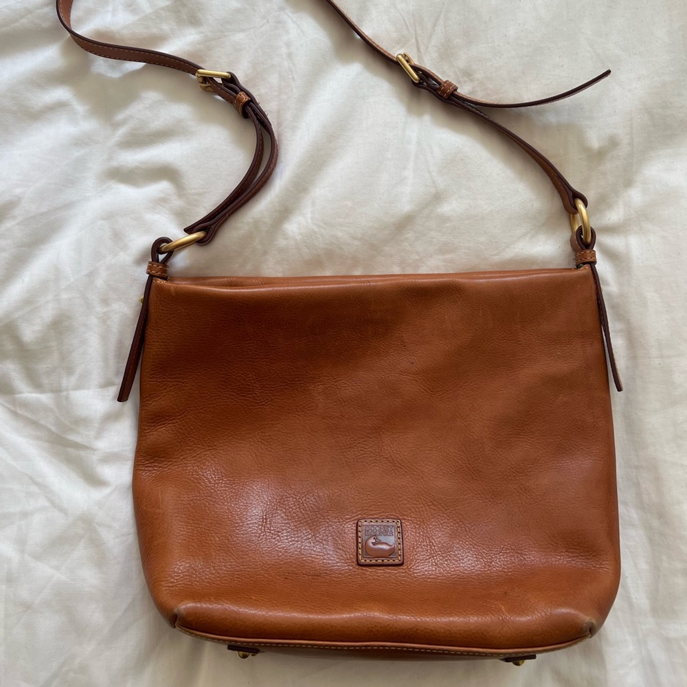 Dooney & Bourke Florentine Leather Small Dixon Hobo in Natural